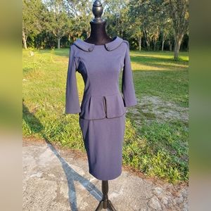 Miusol Vintage-Style Navy Stretchy Dress